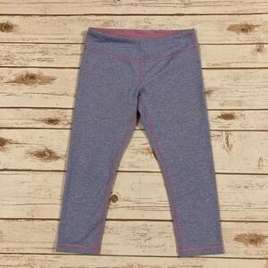 Lululemon Ivivva Rythmic Crop Purplish Blue Leggings Size 10